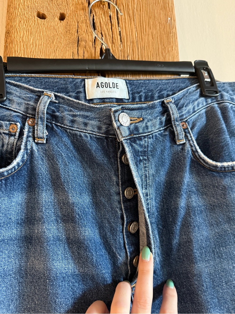 Agolde Ren High-Rise Wide-Leg Jeans Sz 29 - Picture 7 of 10